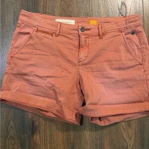 Pilcro Women's Hyphen Faded Coral Shorts